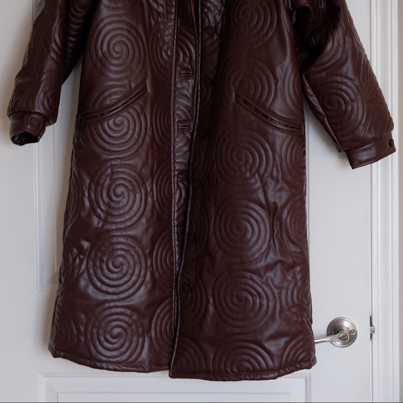 NWT House of Sunny Cosmo Overcoat in Mahogany Brown Size 2 - Picture 6 of 10